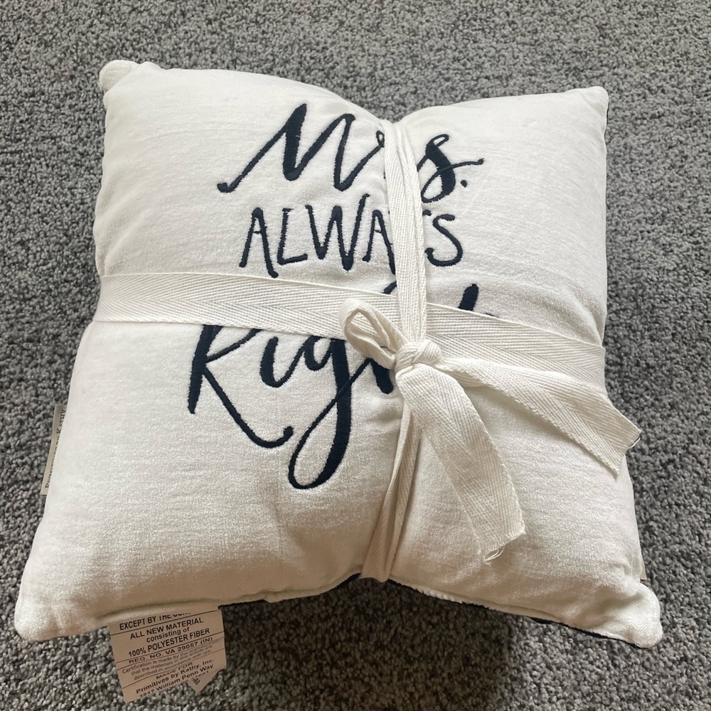 Mrs. & Mr. Decorative Pillows